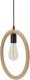 Lampa wisząca Candellux Kolo lampa wisząca czarny+beżowy 1x40W E27 1