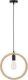 Lampa wisząca Candellux Kolo lampa wisząca czarny+beżowy 1x40W E27 4