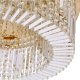 Lampa sufitowa Candellux MARANGA lampa sufitowa plafon złoty 10x10W E14 kryształy bezbarwne 18-33345 3