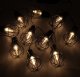 KIK Lampki ogrodowe solarne żarówki girlanda loft 10LED 1