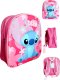 DIFUZED Różowy plecak przedszkolny 3D Lilo i Stitch 1