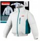 Makita Cordless ventilated jacket MAKITA DFJ201ZL, white, L 4