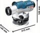 Bosch Professional Optical level BOSCH Professional GOL 26 D, CC BT160, GR500, 0601068002, UZS 2