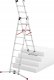Hailo HAILO S100 Hailo ProfiLOT ladder combinable aluminum / 2x9+1x8 steps 039309507 1