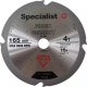 Specialist+ SPECIALIST+ etc. disc fiber. for cement, 4T 165 x 20 mm 1