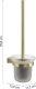 Gedy TONALE WALL TOILET BRUSH HOLDER M GOLD 2