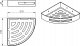 Koszyk prysznicowy Gedy NERVA CORN SHOW BASKET 21X21X4.5 GOLD BR 1
