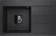 Zlewozmywak Lavello ZLEWOZMYWAK GRANITOWY LAVELLO QUBE 1.0 CZARNY GRAFIT PRAWY 1