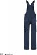 TRICORP Bib i Brace Twill Cordura T67 - ADLER - Spodnie robocze ogrodniczki unisex, Cordura, 280 g, 65 % poliester, 35 % bawełna - granatowy 52 3