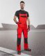 Ardon H9505 - Spodnie ogrodniczki ARDONPRE100 03 czerwono-czarne 46 1