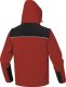 Kurtka męska Delta Plus ORSA - bluza "softshell" z poliestru i elastanu, 2w1, 3 warstwy laminowane, kryty zamek błyskawiczny, kaptur, 3 kieszenie - czerwono-czarny 3XL 4