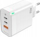 Ładowarka Jellico Ładowarka Szybka Quick 65W 2 x USB-C  USB3.0   kabel do iphone lightning 1