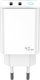 Ładowarka Jellico JELLICO ładowarka sieciowa EU19 GaN PD 40W 2xUSB-C Biały   Kabel 2x USB - C 4