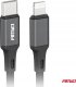 Kabel USB AMiO USB-C - Lightning 1 m Czarny 2
