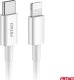 Kabel USB AMiO USB-C - Lightning 1 m Biały 2