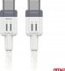 Kabel USB AMiO USB-C - USB-C 1 m Biały 2