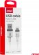 Kabel USB AMiO USB-A - Lightning 1 m Biały 3