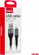 Kabel USB AMiO USB-A - Lightning 1 m Czarny 3
