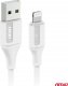 Kabel USB AMiO USB-A - Lightning 1 m Biały 2