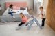 Małpiszon Domowy plac zabaw trójkąt Pikler Montessori drewno Moon LunaToys 18