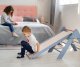 Małpiszon Domowy plac zabaw trójkąt Pikler Montessori niebiesko-kolorowy Moon LunaToys 12