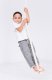 Małpiszon Lina gimnastyczna z klamrą popielaty Kometa 4