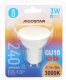 Aigostar  Żarówka reflektorek halogen LED GU10 3W/230V biały ciepły fi50mm Żarówka reflektorek halogen LED GU10 3W/230V biały ciepły fi50mm 4
