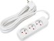 Aigostar  Listwa zasilająca na 3 gniazda typu francuskiego bez przełącznika Listwa zasilająca na 3 gniazda typu francuskiego bez przełącznika 1