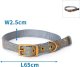 Nobleza Obroża dla psa W2.5*L65CM GREY/BLACK IRREGULAR VARNISHED DOG COLLAR W2.5*L65CM GREY/BLACK 1