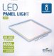 Lampa sufitowa Aigostar  Panel plafon LED 50W biały zimny 595x595x8mm Panel plafon oświetlenia bocznego LED 50W biały zimny 595x595x8mm 2