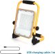 Aigostar  Przenośna lampa robocza halogen LED Ładowalny z usb reflektor 50W/5V Przenośna lampa robocza halogen LED Ładowalny z usb reflektor 50W/5V 1