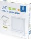 Aigostar  Panel Downlight kwadratowy natynkowy LED E6 18W Światło naturalne Downlight kwadratowy natynkowy LED E6 18W Światło naturalne 10
