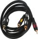 Kabel Aigostar  Kabel audio 3x RCA 1,8 m czarny Kabel audio 3x RCA 1,8 m czarny 1