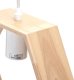Lampa wisząca Aigostar  Drewniana Lampa Wisząca Bez Źródła Światła E27 Drewniana Lampa Wisząca Bez Źródła Światła E27 4