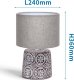 Lampa stołowa Aigostar  Ceramiczna lampa stołowa bez źródła światła E14 Ceramiczna lampa stołowa bez źródła światła E14 1