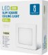 Aigostar  Panel kwadratowy natynkowy LED E6 6W Światło naturalne Downlight kwadratowy natynkowy LED E6 6W Światło naturalne 7