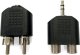 Kabel Aigostar  Złącza audio/video podwójny kanał żeński 3.5 na 2x RCA męskie Złącza audio/video podwójny kanał żeński 3.5 na 2x RCA męskie 1