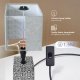 Lampa stołowa Aigostar  Ceramiczna lampa stołowa E14 Ceramiczna lampa stołowa bez źródła światła E14 2