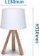 Lampa stołowa Aigostar  Lampa stołowa z żywicy  E14 Lampa stołowa z żywicy bez źródła światła E14 1