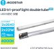Lampa sufitowa Aigostar  Lampa oprawa hermetyczna z dwiema świetlówkami 1,5m 2x22W kompletna Lampa oprawa hermetyczna z dwiema świetlówkami 1,5m 2x22W kompletna 1