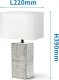 Lampa stołowa Aigostar  Ceramiczna lampa stołowa E14 Ceramiczna lampa stołowa bez źródła światła E14 1