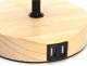 Lampa stołowa Aigostar  Drewniana Lampa Stołowa USB*2  E27 Drewniana Lampa Stołowa USB*2 bez źródła światła E27 3