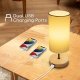 Lampa stołowa Aigostar  Drewniana Lampa Stołowa USB*2  E27 Drewniana Lampa Stołowa USB*2 bez źródła światła E27 5