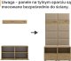 Ravio Tapicerowana garderoba Nela II z lustrem - kolor grafit + tkanina Trinity 32 3