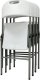 kontrast Solidne krzesło składane ogrodowe catering PARTY 47x58x87 cm białe 2