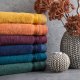 Eurofirany Ręcznik frotte z bordiurą ABBIE 70X140 ciemnożółty 5