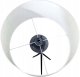 Lampa podłogowa Topeshop Hugo Lampa Podłogowa 1xE27 Max.40W Biały/Transparentny/Czarny 3