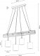 Lampa wisząca Topeshop Pietro Mix Lampa Wisząca 4xE27 Max.25W Sosna Bejcowana/Czarny/Biały/Brązowy/Antracyt 1