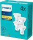 Signify Philips LED classic Lampe 50W GU10 Warmweiß 345lm Weiß 4er P 2