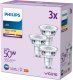 Signify Philips LED classic Lampa 50W GU10 Ciepła biel 355lm Srebrny 3er P 2